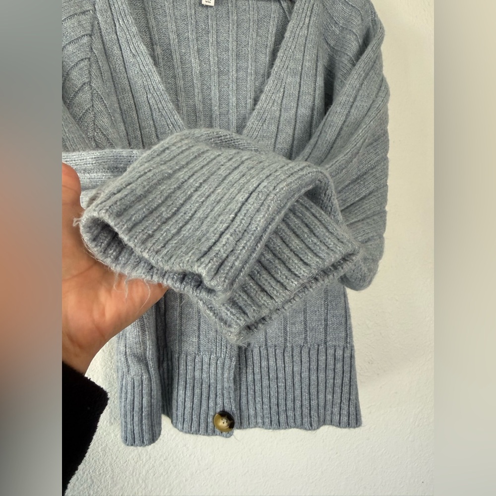 TOPSHOP Ribbed Button Cardigan Medium - Picture 3 of 4